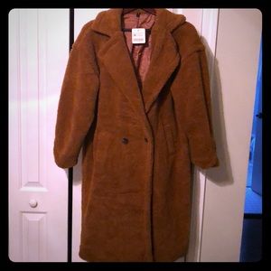Brown teddy jacket